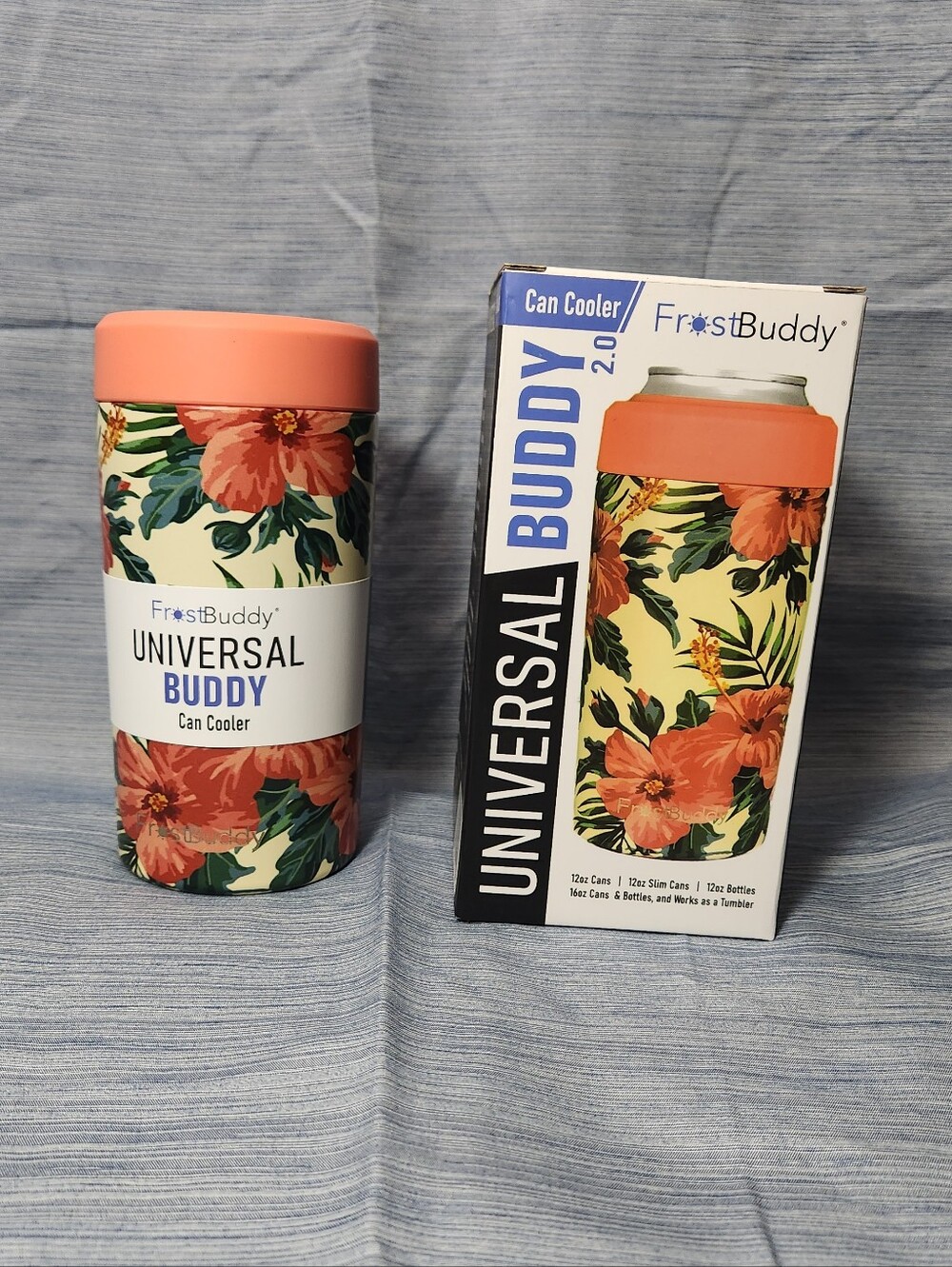 FrostBuddy Universal Buddy Can Cooler - Coral Floral